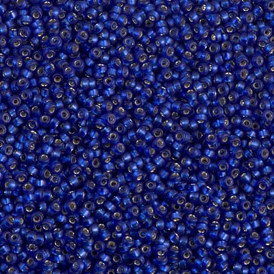 Miyuki 15/0 Seed Beads - 15-1653 - Dyed S/M S/L Dusk Blue