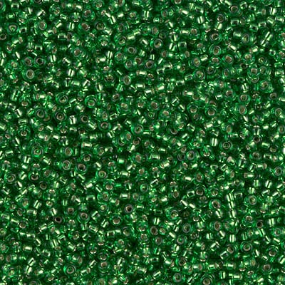 Miyuki 15/0 Seed Beads - 15-016 - Silverlined Green
