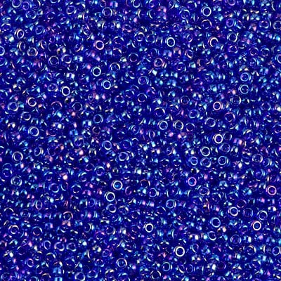 Miyuki 15/0 Seed Beads - 15-177 - Transparent Cobalt AB