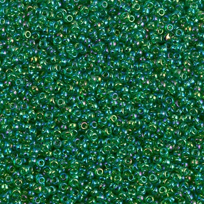 Miyuki 15/0 Seed Beads - 15-179 - Transparent Green AB