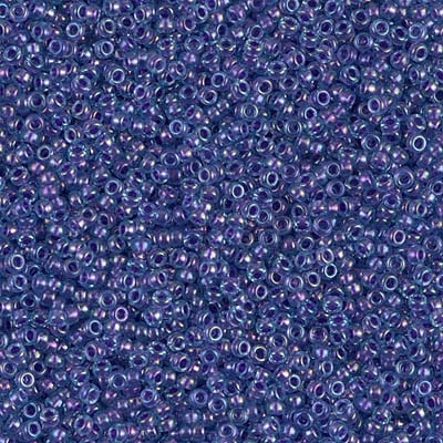 Miyuki 15/0 Seed Beads - 15-1827 - Spkl Amethyst Lined Light Blue