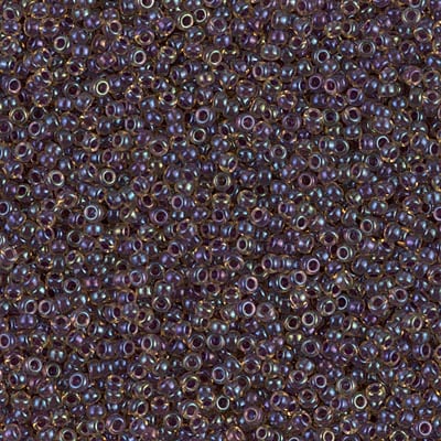 Miyuki 15/0 Seed Beads - 15-1839 - Dark Amethyst Lined Topaz AB