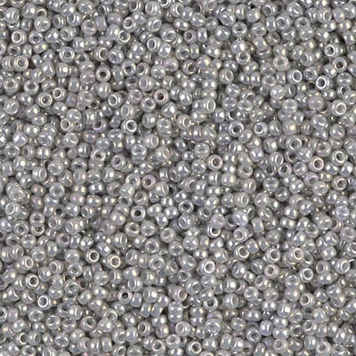 Miyuki 15/0 Seed Beads - 15-1866 - Opaque Gray Luster