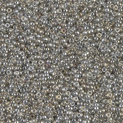 Miyuki 15/0 Seed Beads - 15-1881 - TR Silver Gray Gold Luster