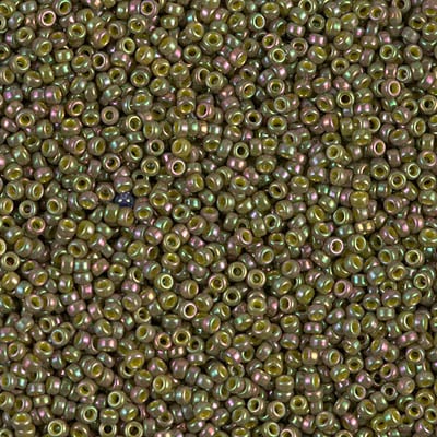 Miyuki 15/0 Seed Beads - 15-1897 - Opaque Golden Olive Luster