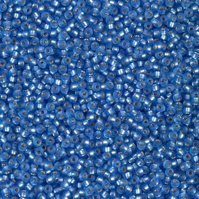 Miyuki 15/0 Seed Beads - 15-019F - Matte Silverlined Sapphire