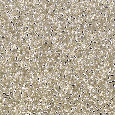 Miyuki 15/0 Seed Beads - 15-001 - Silverlined Crystal