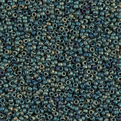 Miyuki 15/0 Seed Beads - 15-2008 - Matte Metallic Patina AB