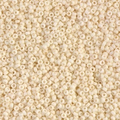 Miyuki 15/0 Seed Beads - 15-2021 - Matte Opaque Cream