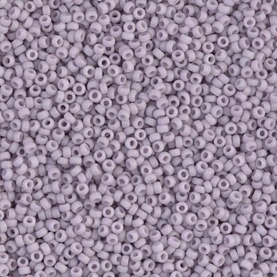 Miyuki 15/0 Seed Beads - 15-2025 - Matte Opaque Light Mauve