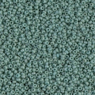 Miyuki 15/0 Seed Beads - 15-2028 - Matte Opaque Sea Foam Luster