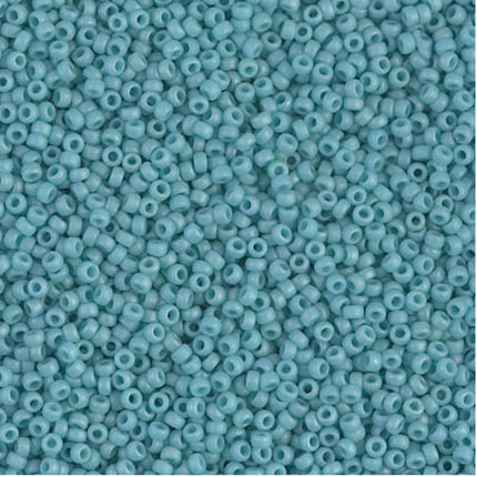 Miyuki 15/0 Seed Beads - 15-2029 - Matte Op Turquoise Blue Luster