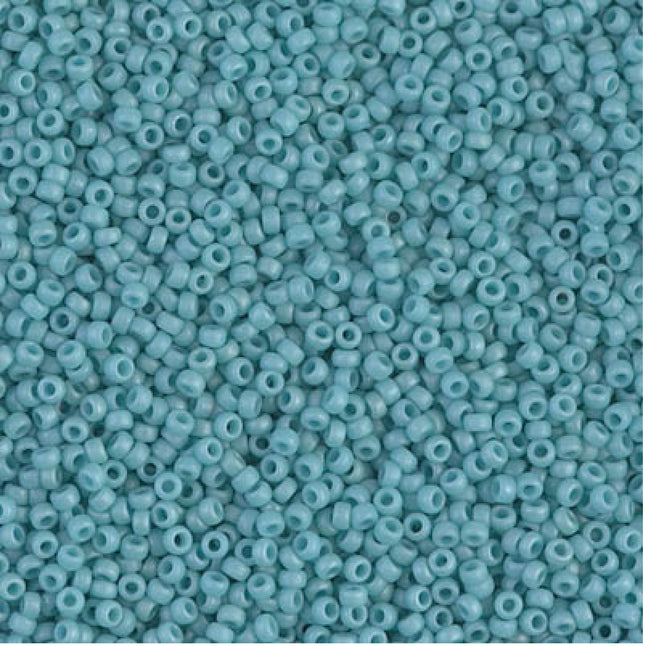 Miyuki 15/0 Seed Beads - 15-2029 - Matte Op Turquoise Blue Luster