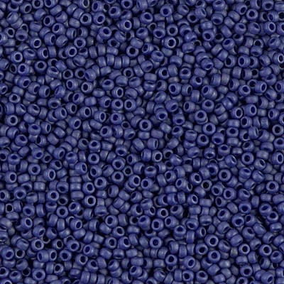 Miyuki 15/0 Seed Beads - 15-2039 - Matte Metallic Royal Blue
