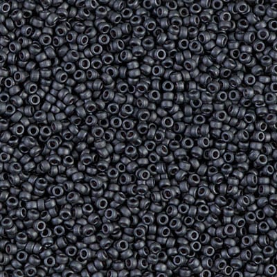 Miyuki 15/0 Seed Beads - 15-2065 - Matte Metallic Slate