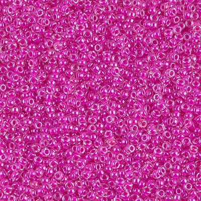 Miyuki 15/0 Seed Beads - 15-209 - Fuschia Lined Crystal
