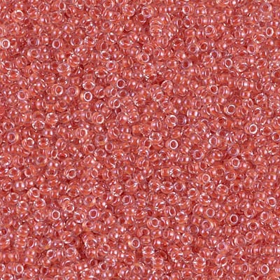 Miyuki 15/0 Seed Beads - 15-214 - Salmon Lined Crystal