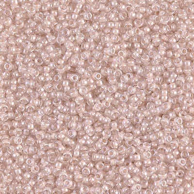 Miyuki 15/0 Seed Beads - 15-215 - Blush Lined Crystal