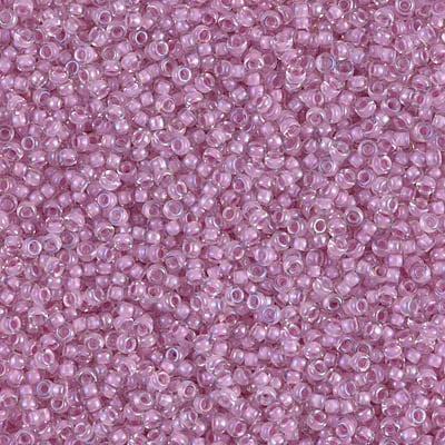Miyuki 15/0 Seed Beads - 15-2201 - Orchid Lined Crystal Luster