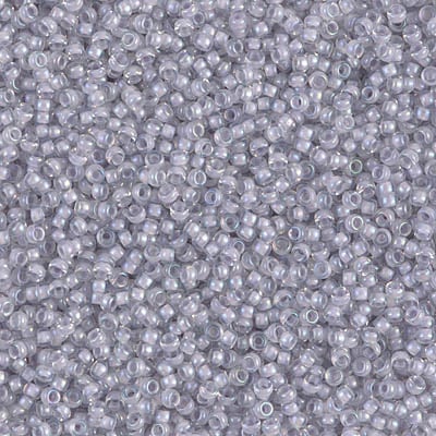 Miyuki 15/0 Seed Beads - 15-2209 - Pale Violet Lined Crystal Luster