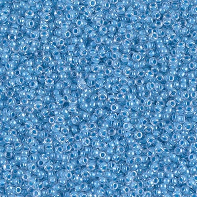 Miyuki 15/0 Seed Beads - 15-221 - Sky Blue Lined Crystal