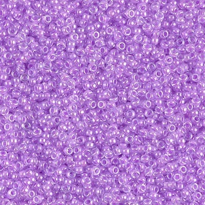 Miyuki 15/0 Seed Beads - 15-222 - Orchid Lined Crystal
