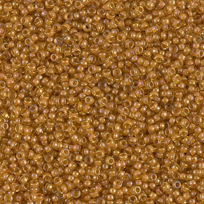 Miyuki 15/0 Seed Beads - 15-2238 - Goldenrod Lined Topaz AB