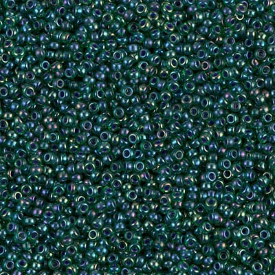 Miyuki 15/0 Seed Beads - 15-2242 - Lined Emerald AB
