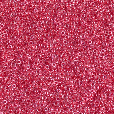 Miyuki 15/0 Seed Beads - 15-226 - Dark Coral Lined Crystal