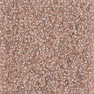 Miyuki 15/0 Seed Beads - 15-023 - Silverlined Light Blush