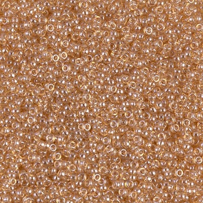 Miyuki 15/0 Seed Beads - 15-2439 - Light Smoky Topaz Gold Luster