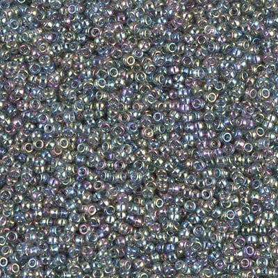 Miyuki 15/0 Seed Beads - 15-2440 - TR Gray Rainbow Gold Luster
