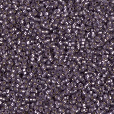 Miyuki 15/0 Seed Beads - 15-024F - Matte Silverlined Amethyst