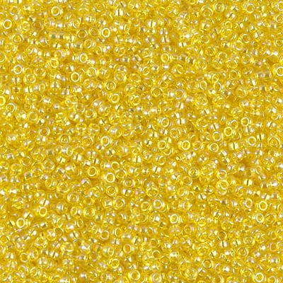 Miyuki 15/0 Seed Beads - 15-252 - Transparent Yellow AB