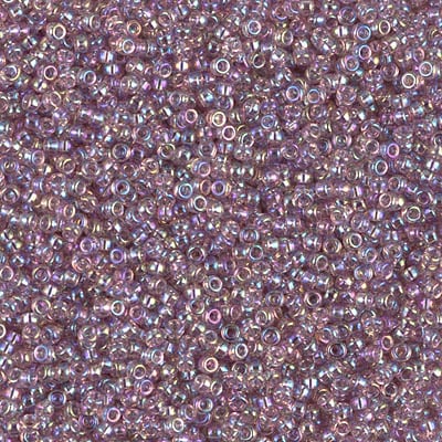 Miyuki 15/0 Seed Beads - 15-256 - Transparent Smoky Amethyst AB
