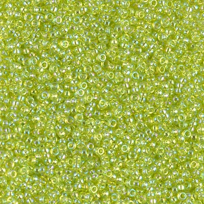 Miyuki 15/0 Seed Beads - 15-258 - Transparent Chartreuse AB