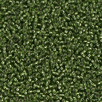 Miyuki 15/0 Seed Beads - 15-026 - Silverlined Olive