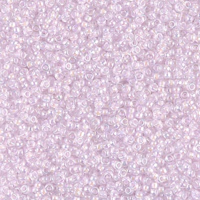 Miyuki 15/0 Seed Beads - 15-272 - Pink Lined Crystal AB