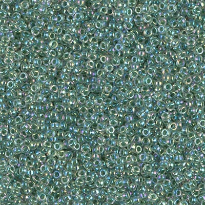 Miyuki 15/0 Seed Beads - 15-277 - Lime Lined Crystal AB