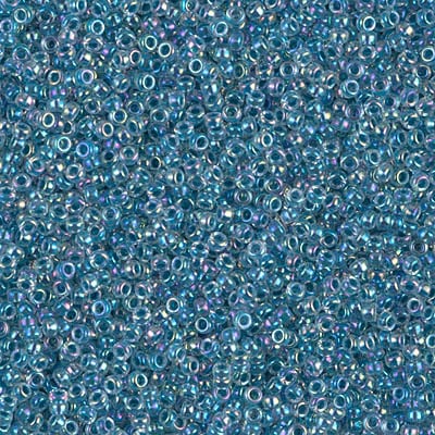 Miyuki 15/0 Seed Beads - 15-279 - Marine Blue Lined Crystal AB
