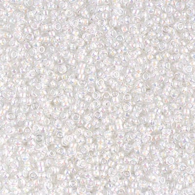 Miyuki 15/0 Seed Beads - 15-284 - White Lined Crystal AB