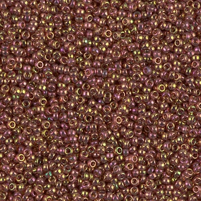 Miyuki 15/0 Seed Beads - 15-301 - Dark Topaz Rainbow Gold Luster