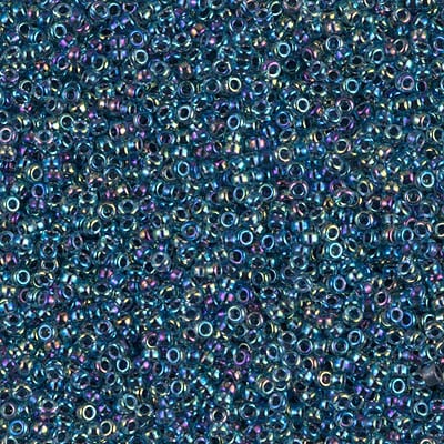 Miyuki 15/0 Seed Beads - 15-339 - Blue Lined Aqua AB