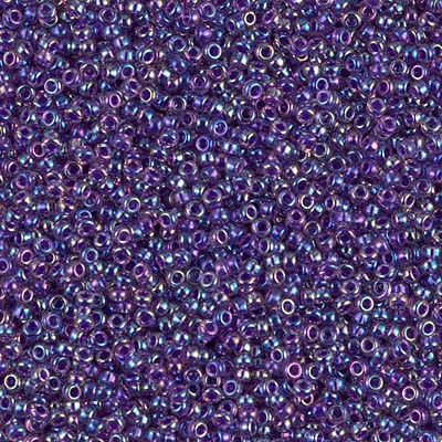 Miyuki 15/0 Seed Beads - 15-356 - Purple Lined Amethyst AB
