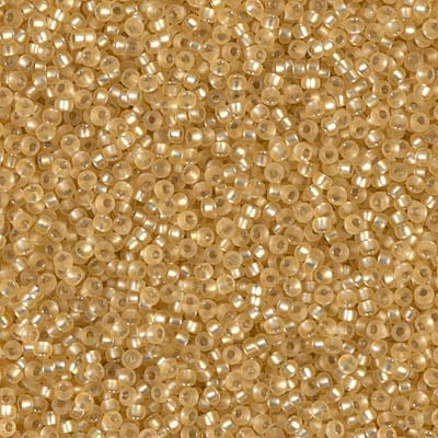 Miyuki 15/0 Seed Beads - 15-003F - Matte Silverlined Gold