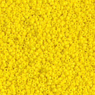 Miyuki 15/0 Seed Beads - 15-404 - Opaque Yellow