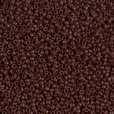 Miyuki 15/0 Seed Beads - 15-409 - Opaque Dark Chocolate