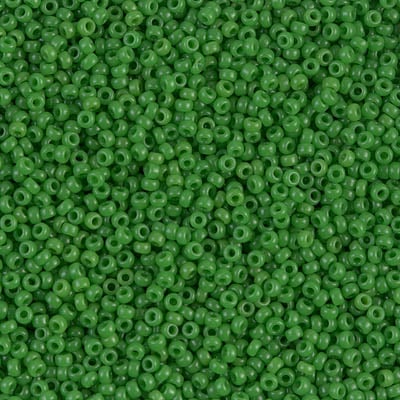 Miyuki 15/0 Seed Beads - 15-411 - Opaque Green