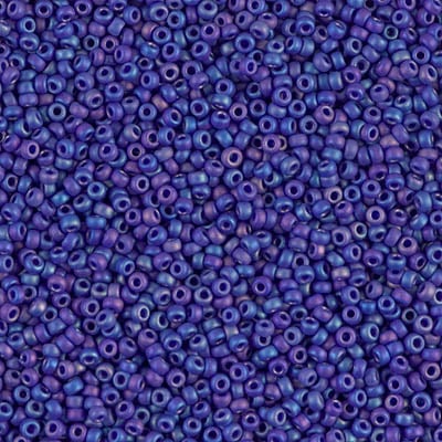 Miyuki 15/0 Seed Beads - 15-414FR - Matte Opaque Cobalt AB