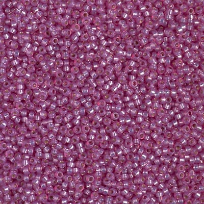 Miyuki 15/0 Seed Beads - 15-4246 - Duracoat Silver Lined Dyed Lilac